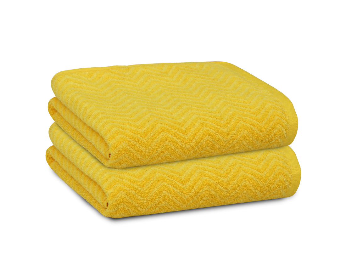 100% Cotton yarn Dyed Towel-Chevron
