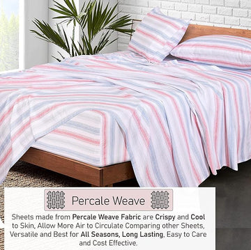 Cotton Percale BedSheet Design BS-359