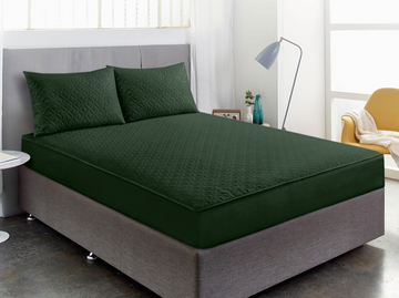Quilted Waterproof Mattress Protector-with Pillow 10