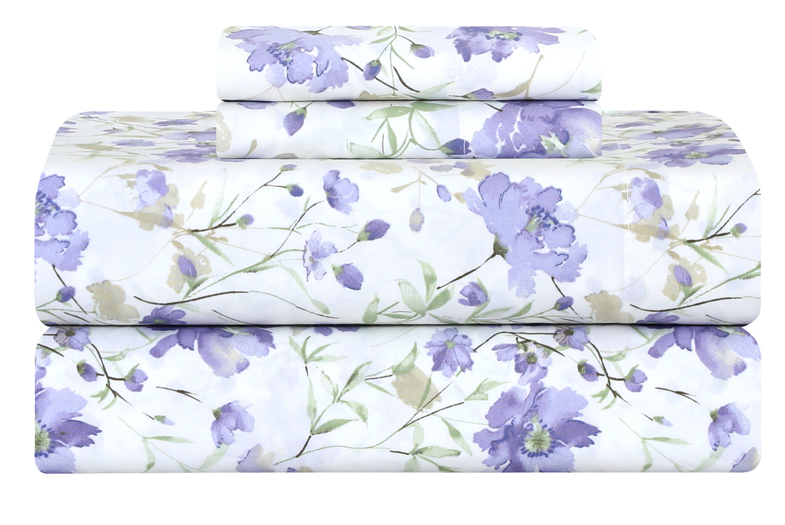 Percale Cotton fitted sheet FT-144