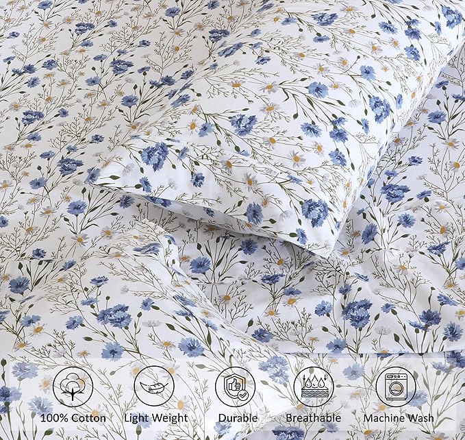 Cotton Percale BedSheet Design BS-358