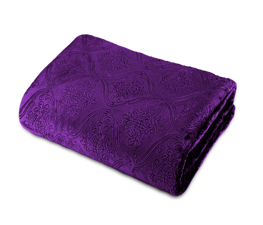 Super soft luxury blanket Purple 01