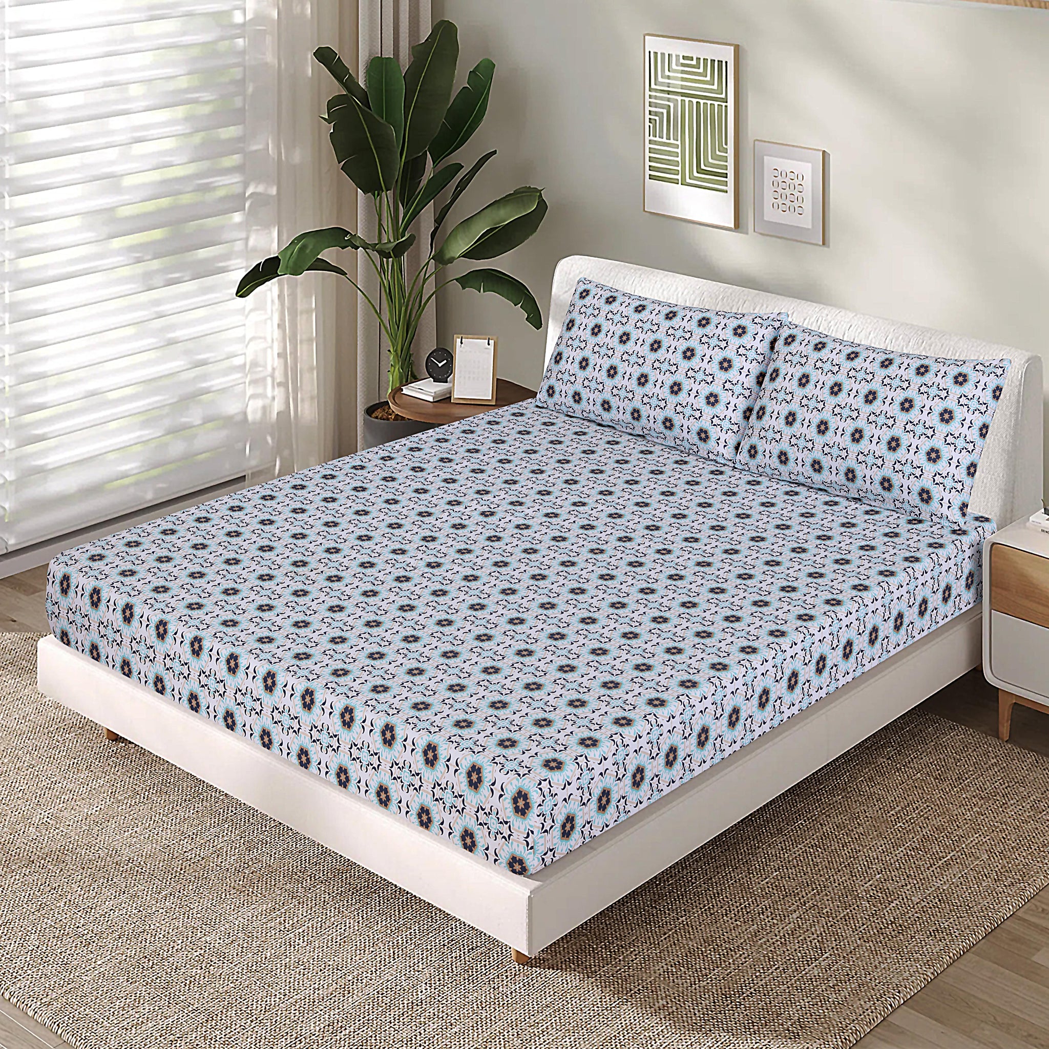 Cotton Fitted Sheet Design FT-23