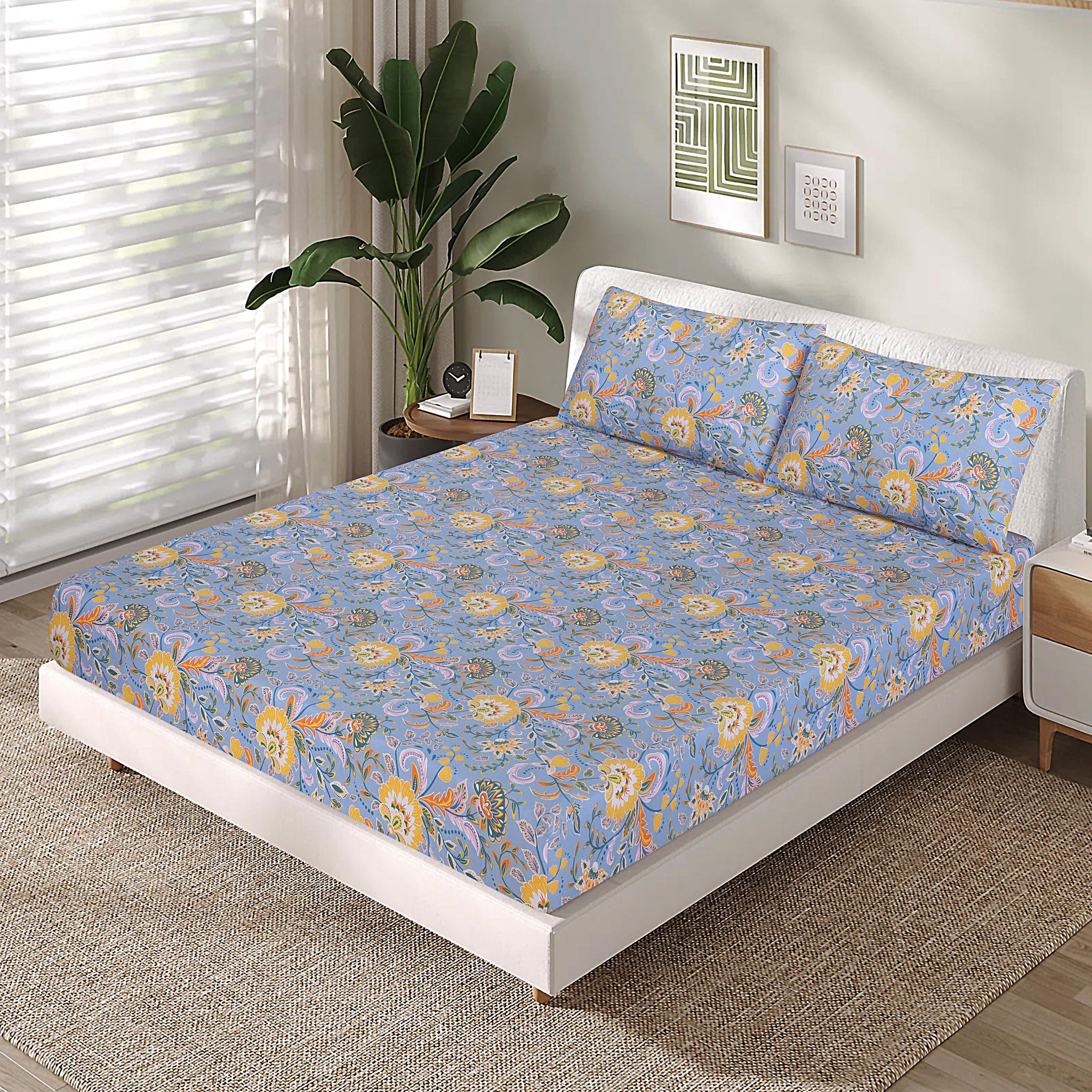 Cotton Fitted Sheet Design FT-27