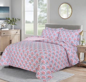 Quilted Summer Comforter 6 Pcs Set Design-19