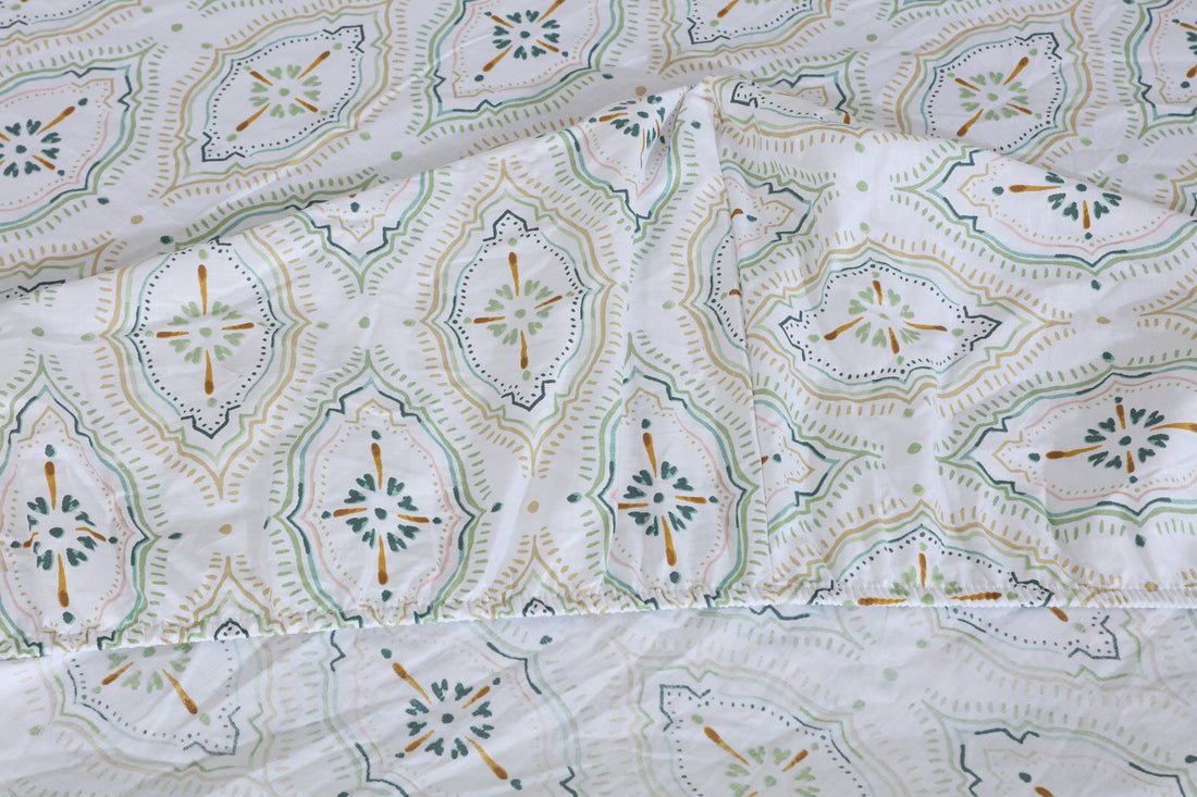 Cotton Fitted Sheet Design FT-92