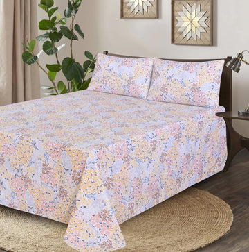 Autom Bloom Cotton Percale BedSheet BS-67