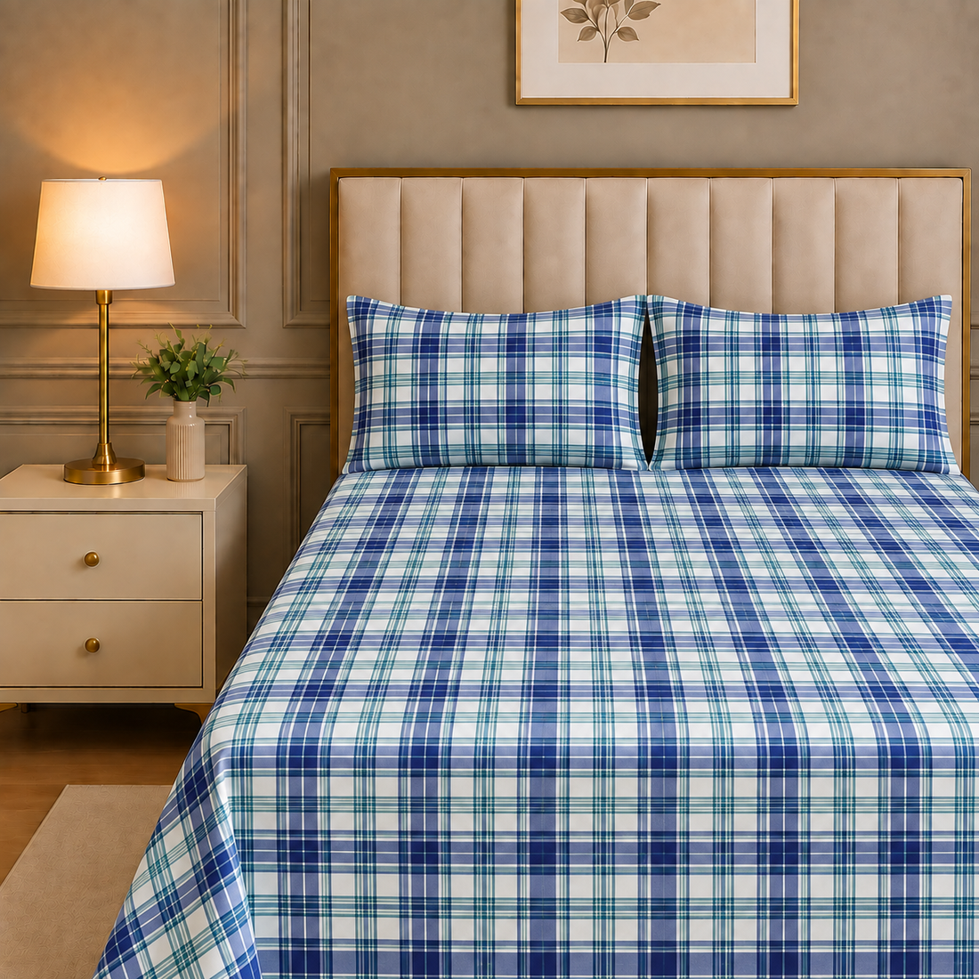 Cotton Sateen Bedsheet Design BS-294