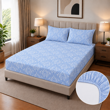 Percale Cotton fitted sheet FT-124
