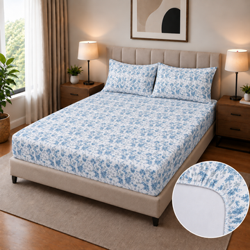Percale Cotton fitted sheet FT-125