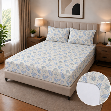 Percale Cotton Fitted Sheet FT-64
