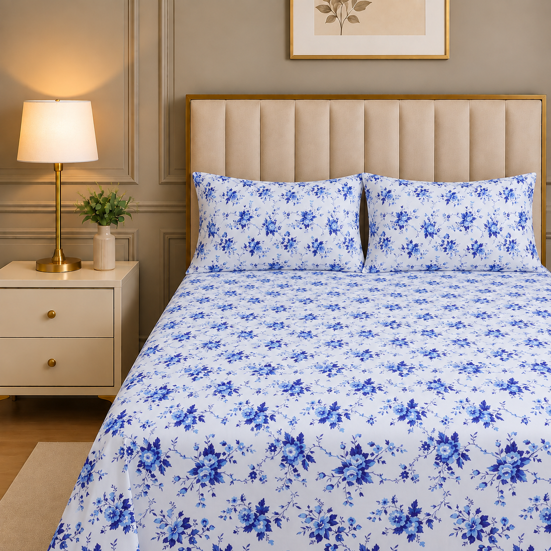 Cotton Sateen BedSheet Design BS-491