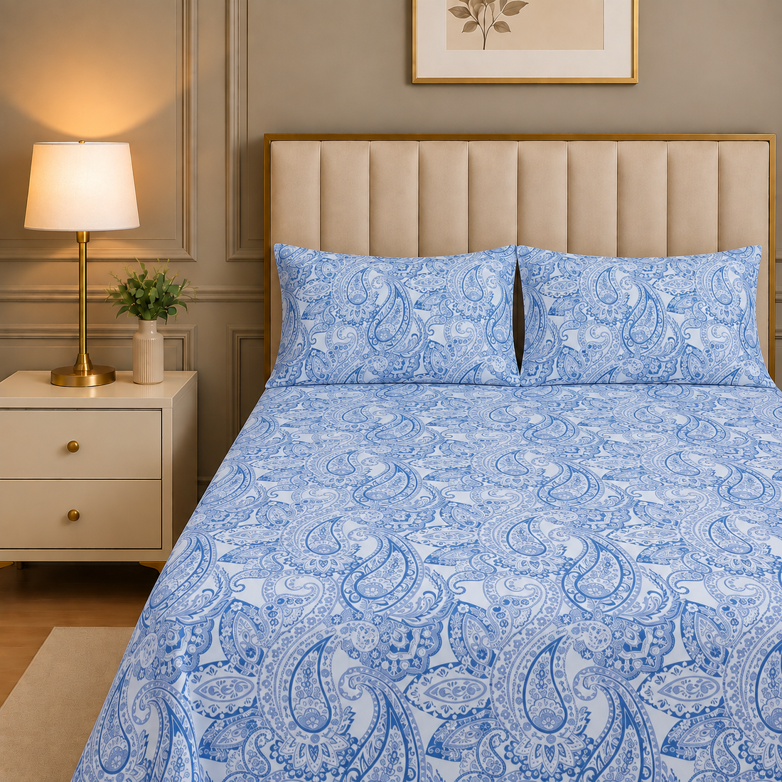 Cotton Sateen BedSheet Design BS-489
