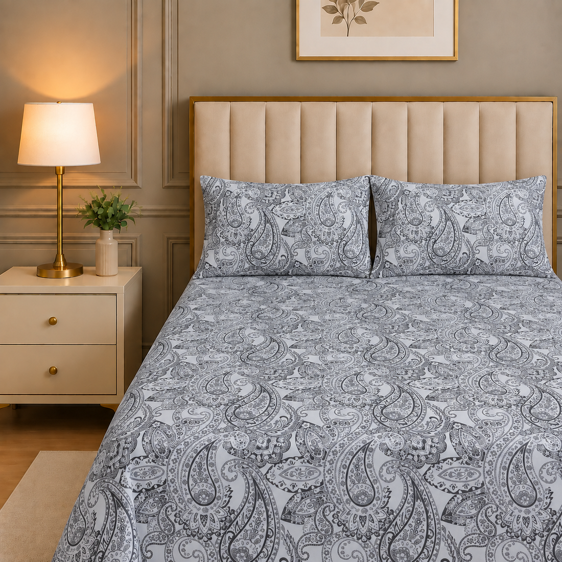 Cotton Sateen BedSheet Design BS-490
