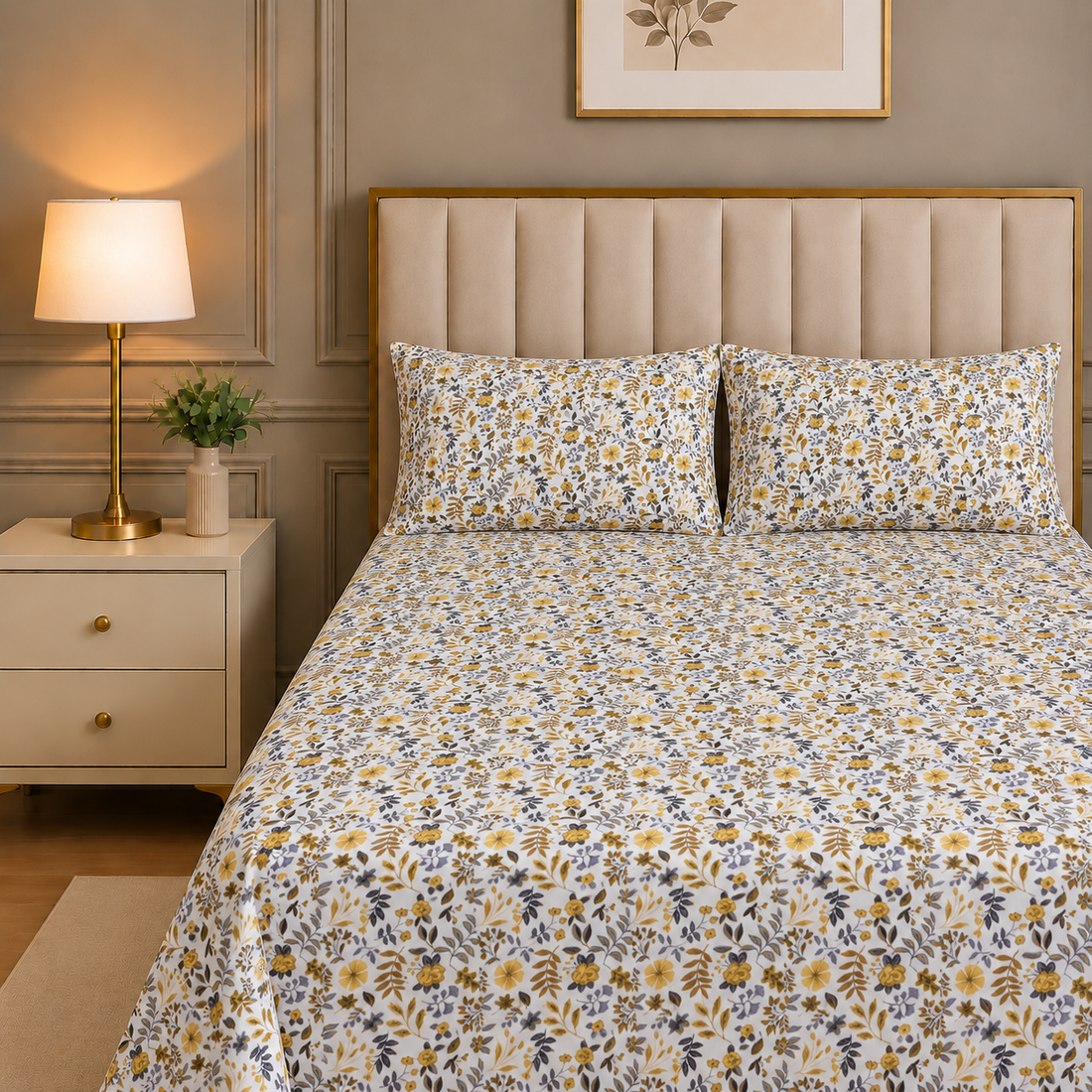 Cotton Sateen BedSheet Design BS-492