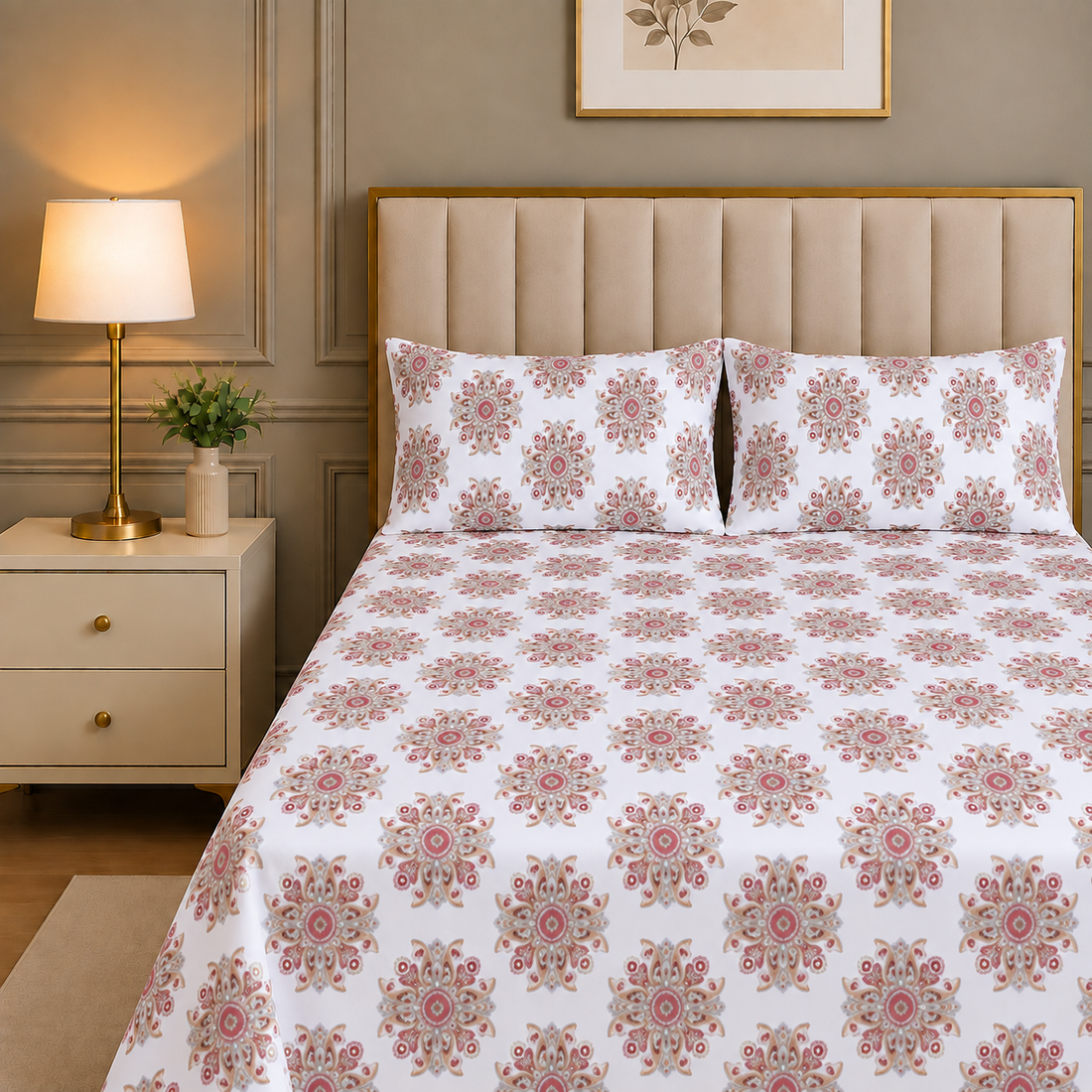 Cotton Sateen BedSheet Design BS-275
