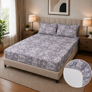 DIGITAL PRINT SATEEN FITTED SHEET FT-222