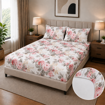 DIGITAL PRINT SATEEN FITTED SHEET FT-224