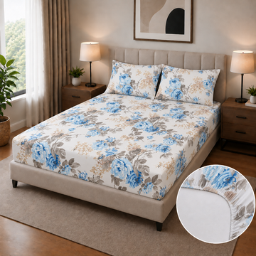 DIGITAL PRINT SATEEN FITTED SHEET FT-225