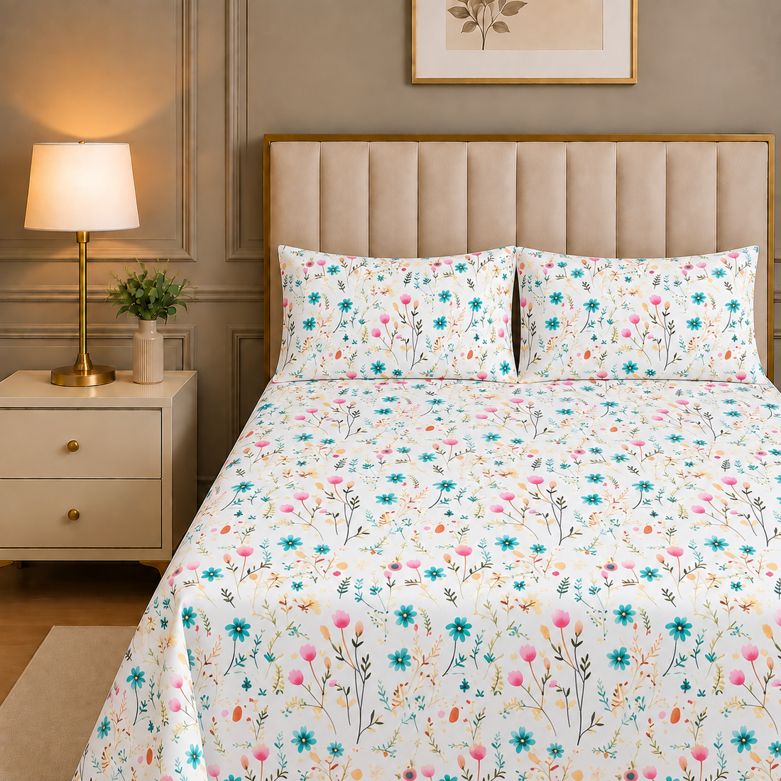 DIGITAL PRINT SATEEN BEDSHEET BS-557