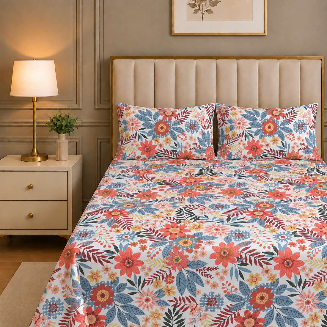 DIGITAL PRINT PERCALE BEDSHEET BS-563