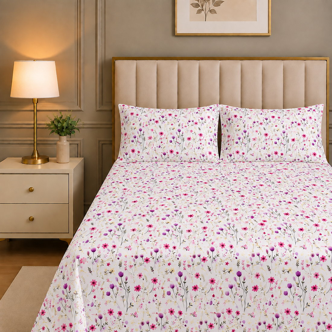 DIGITAL PRINT SATEEN BEDSHEET BS-558