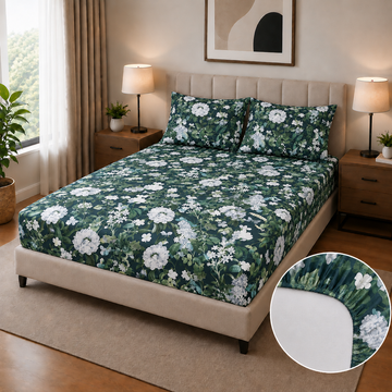 DIGITAL PRINT COTTON FITTED SHEET FT-231