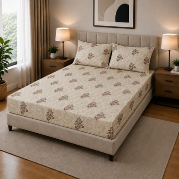Cotton fitted sheet FT-217