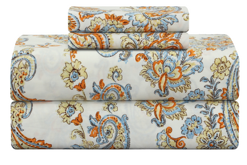 Cotton Sateen Fitted Sheet Design FT-109