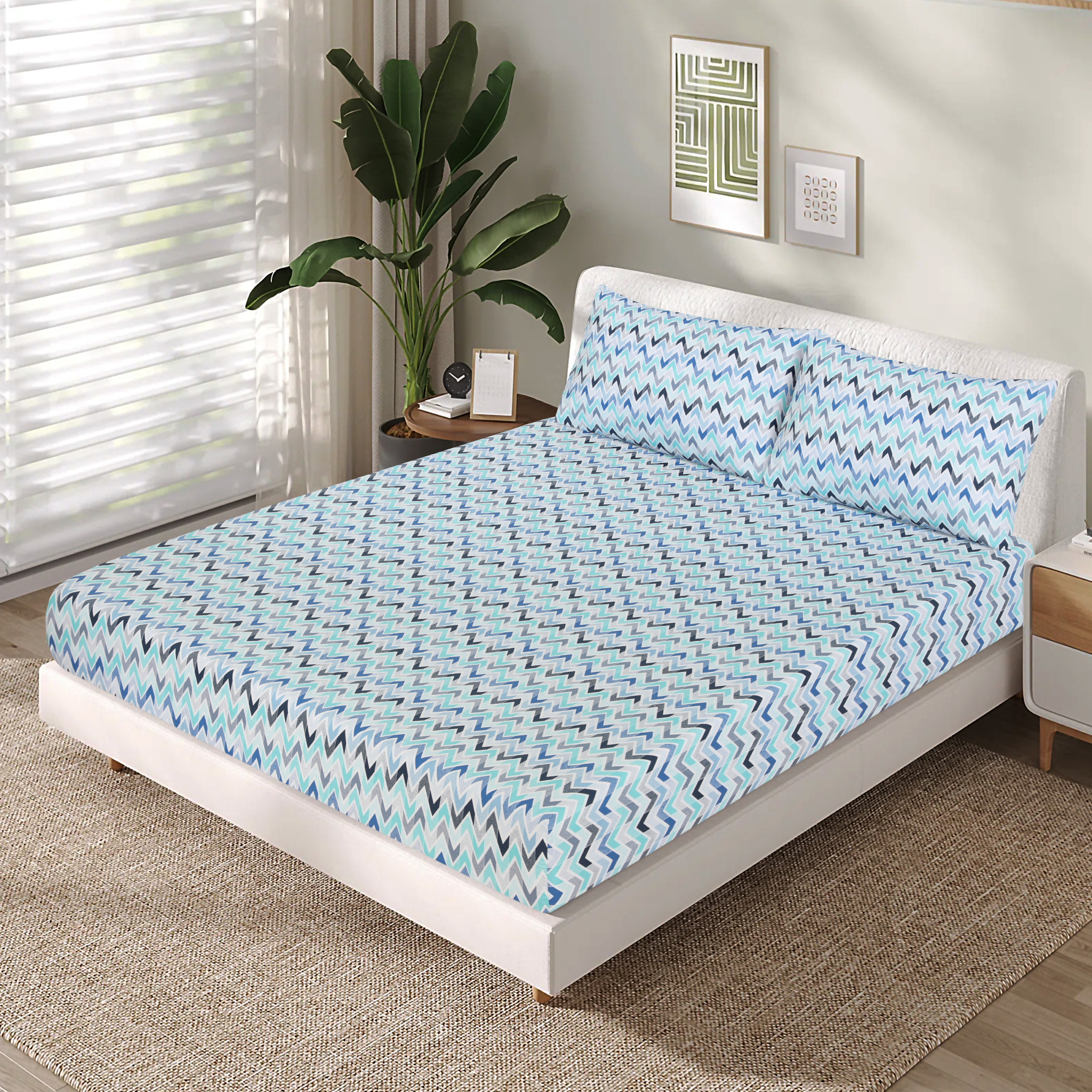 Cotton fitted sheet FT-133