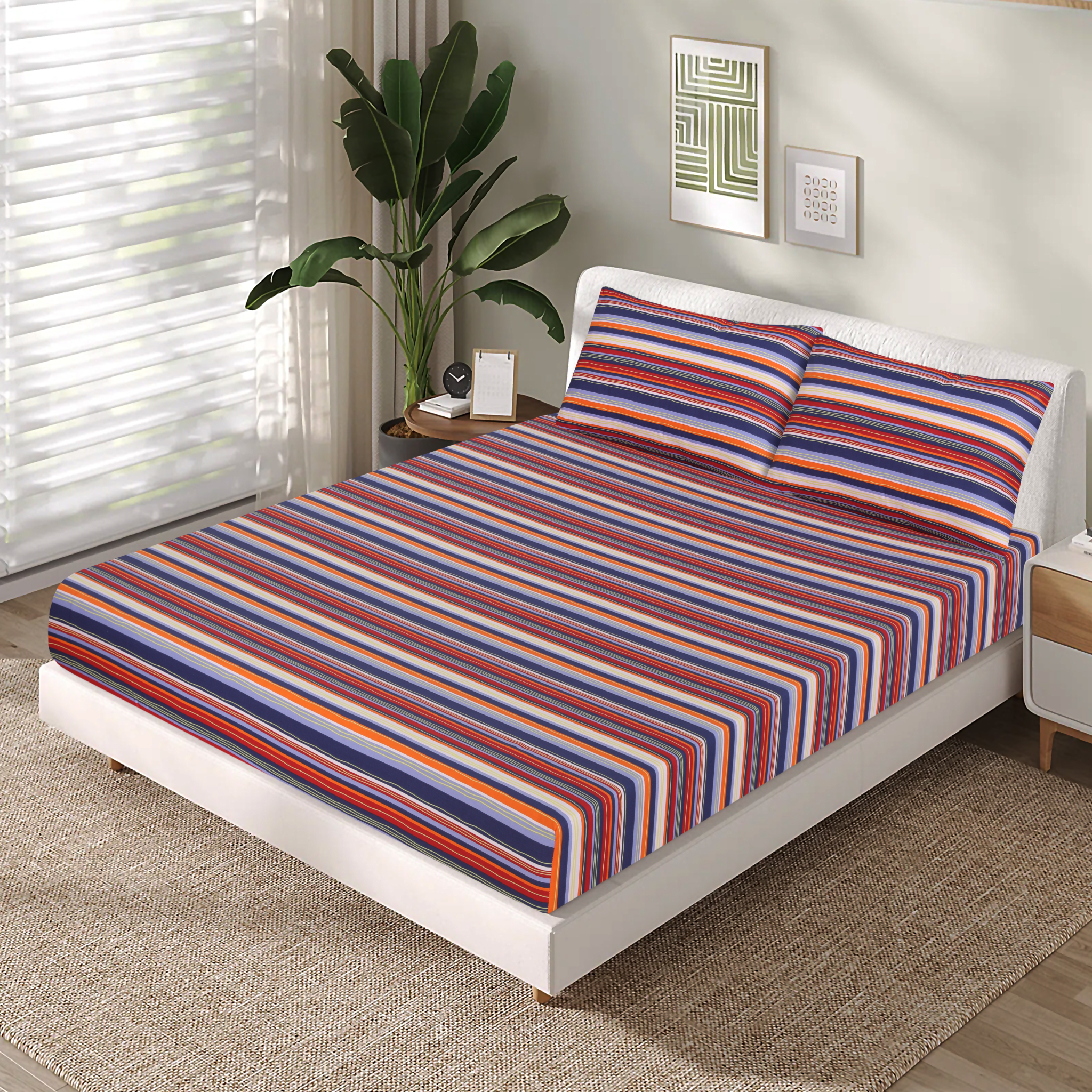 Cotton Fitted Sheet Design FT-102