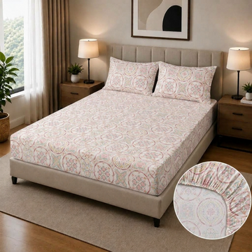 Cotton fitted sheet FT-218