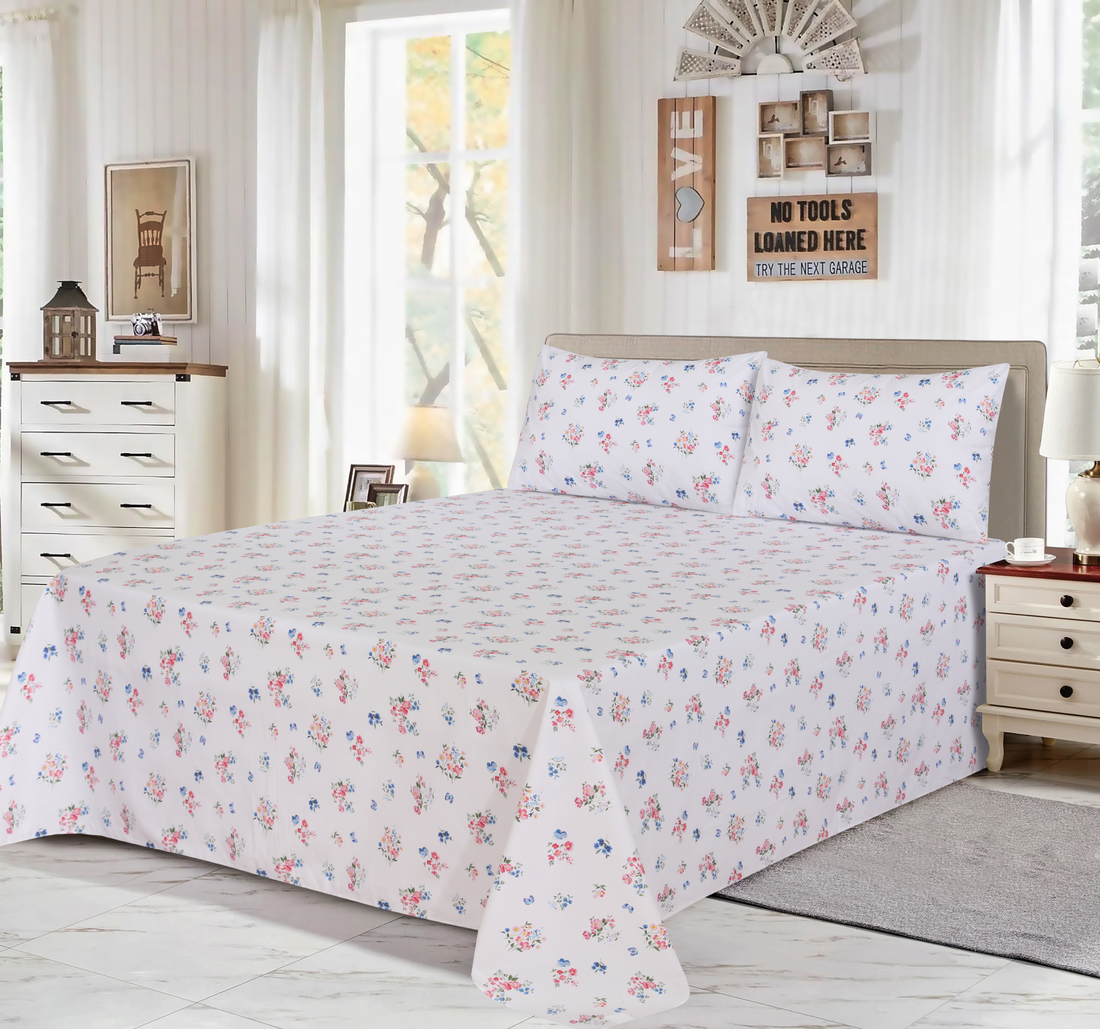 Cotton Percale BedSheet Design BS-355