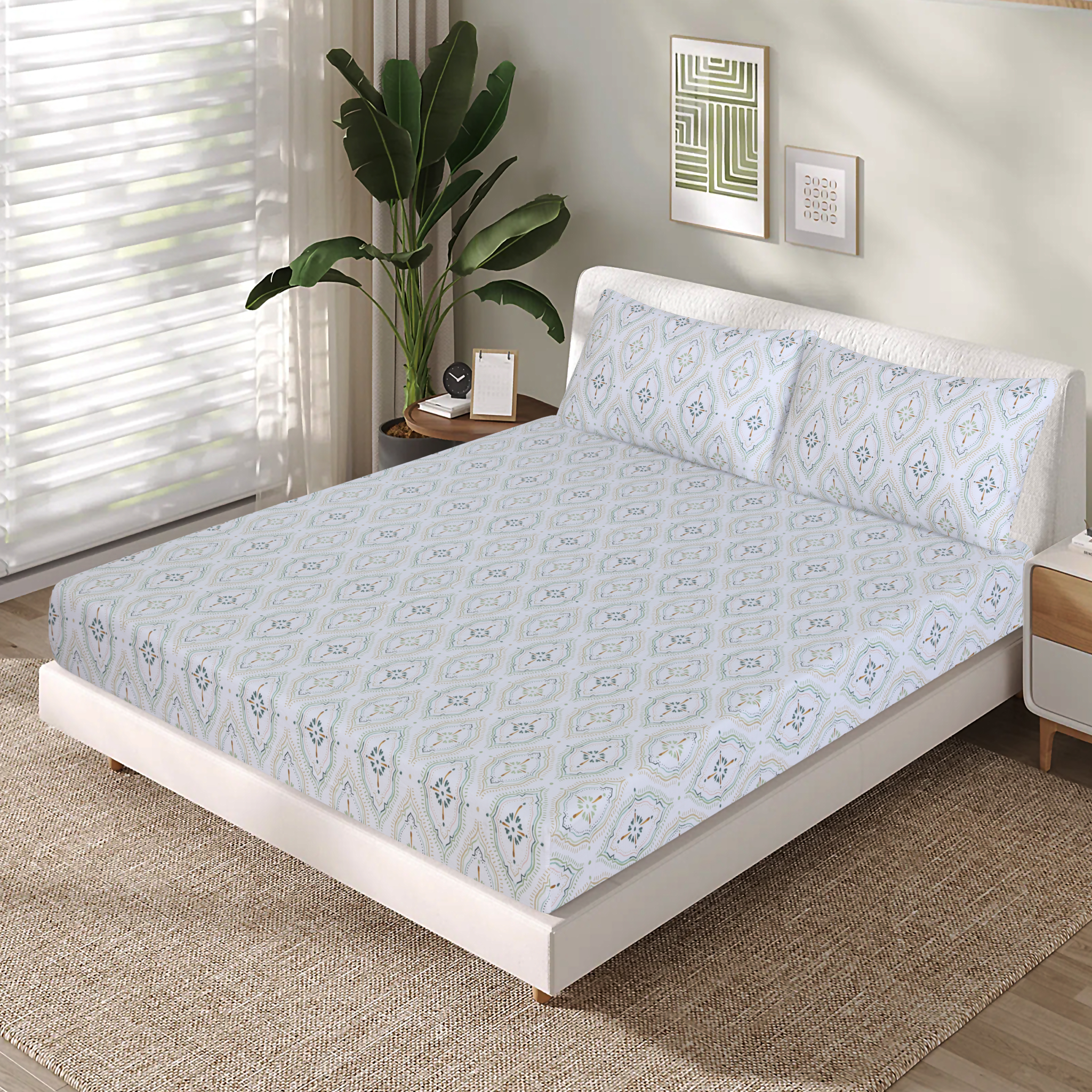 Cotton Fitted Sheet Design FT-92