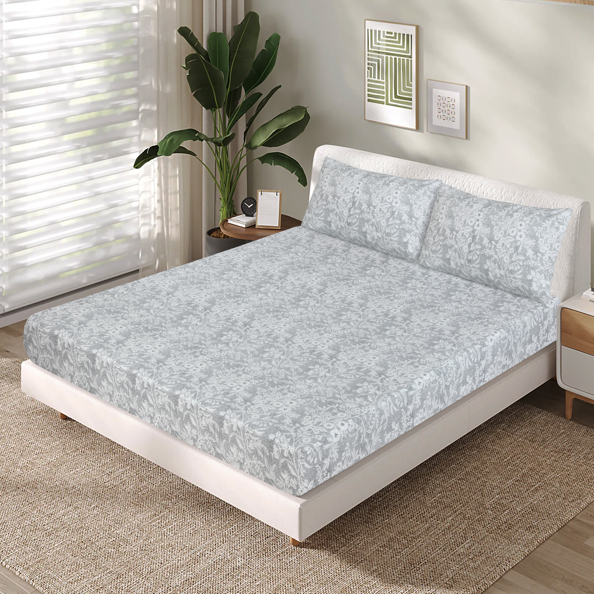 Cotton Fitted Sheet Design FT-94