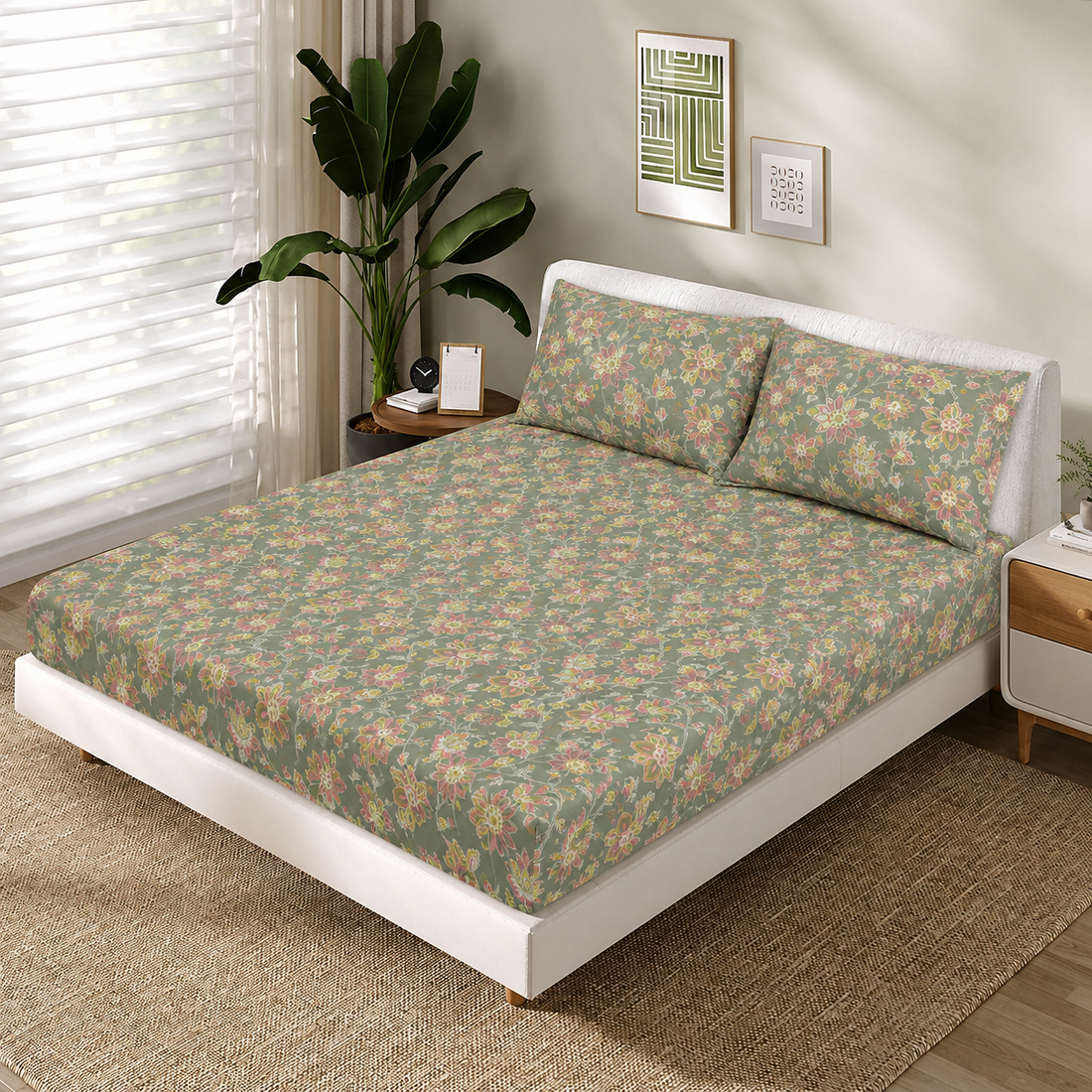 Cotton fitted sheet FT-209
