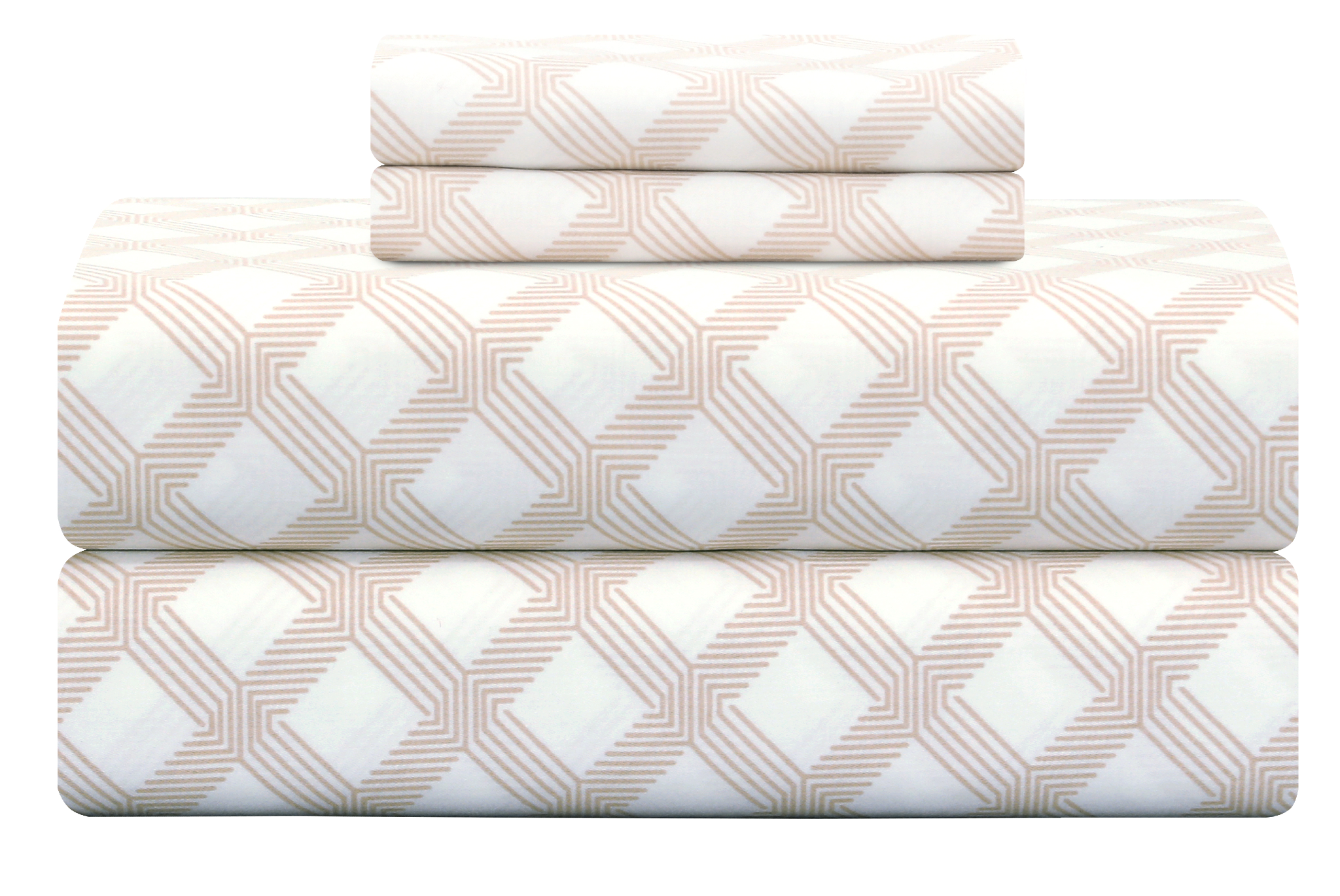 Cotton Sateen Fitted Sheet Design FT-105