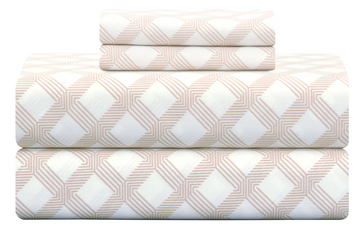 Cotton Sateen Fitted Sheet Design FT-105