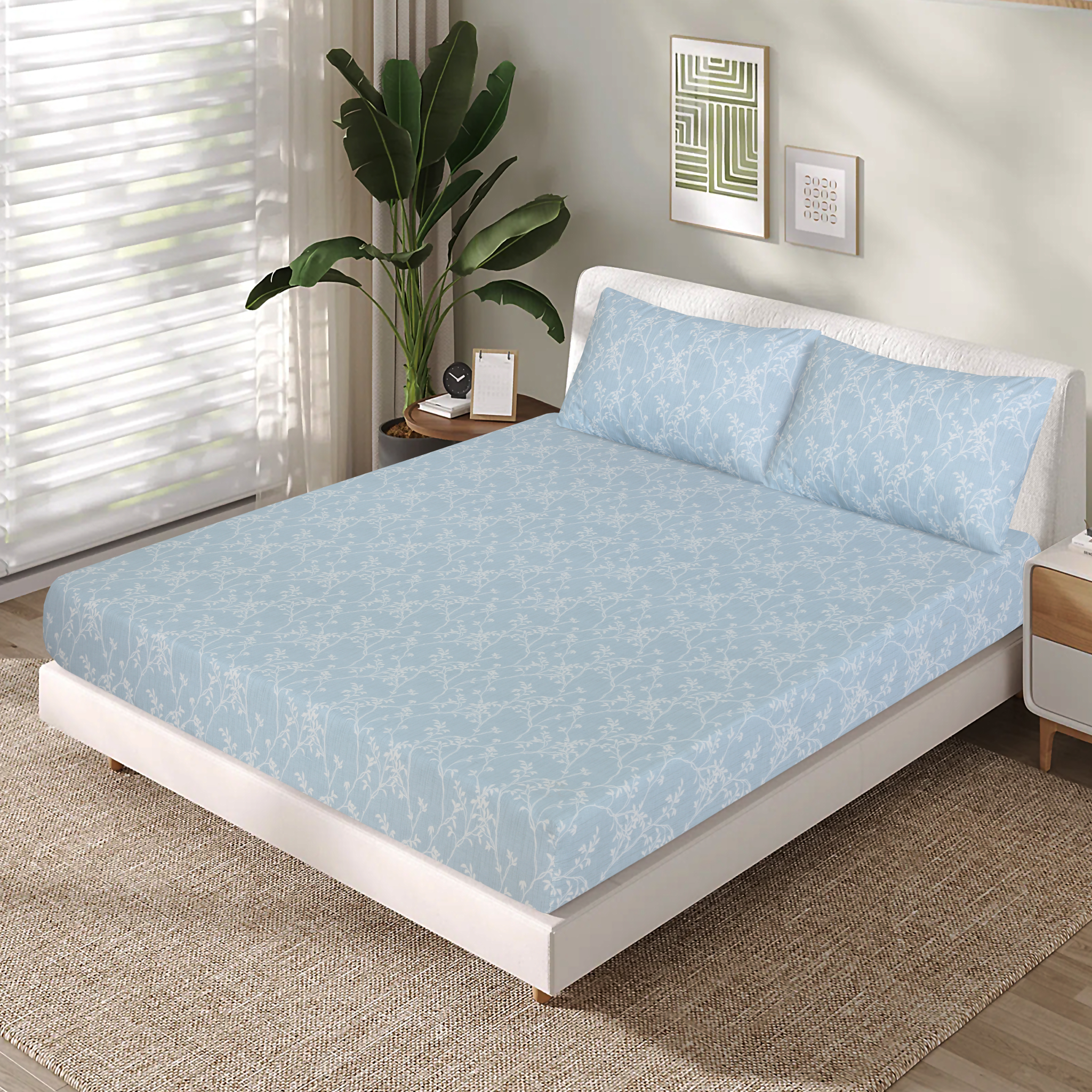 Cotton Fitted Sheet Design FT-101