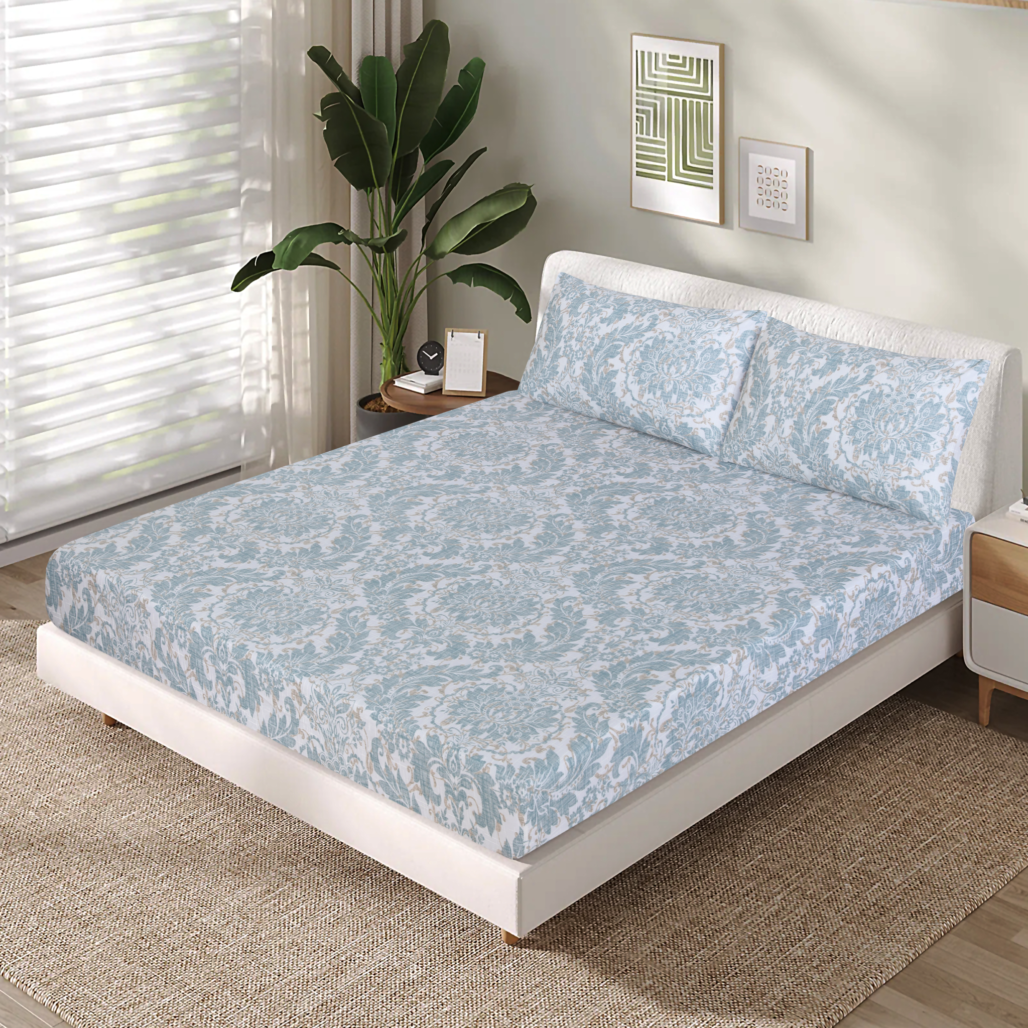 Cotton Fitted Sheet Design FT-99