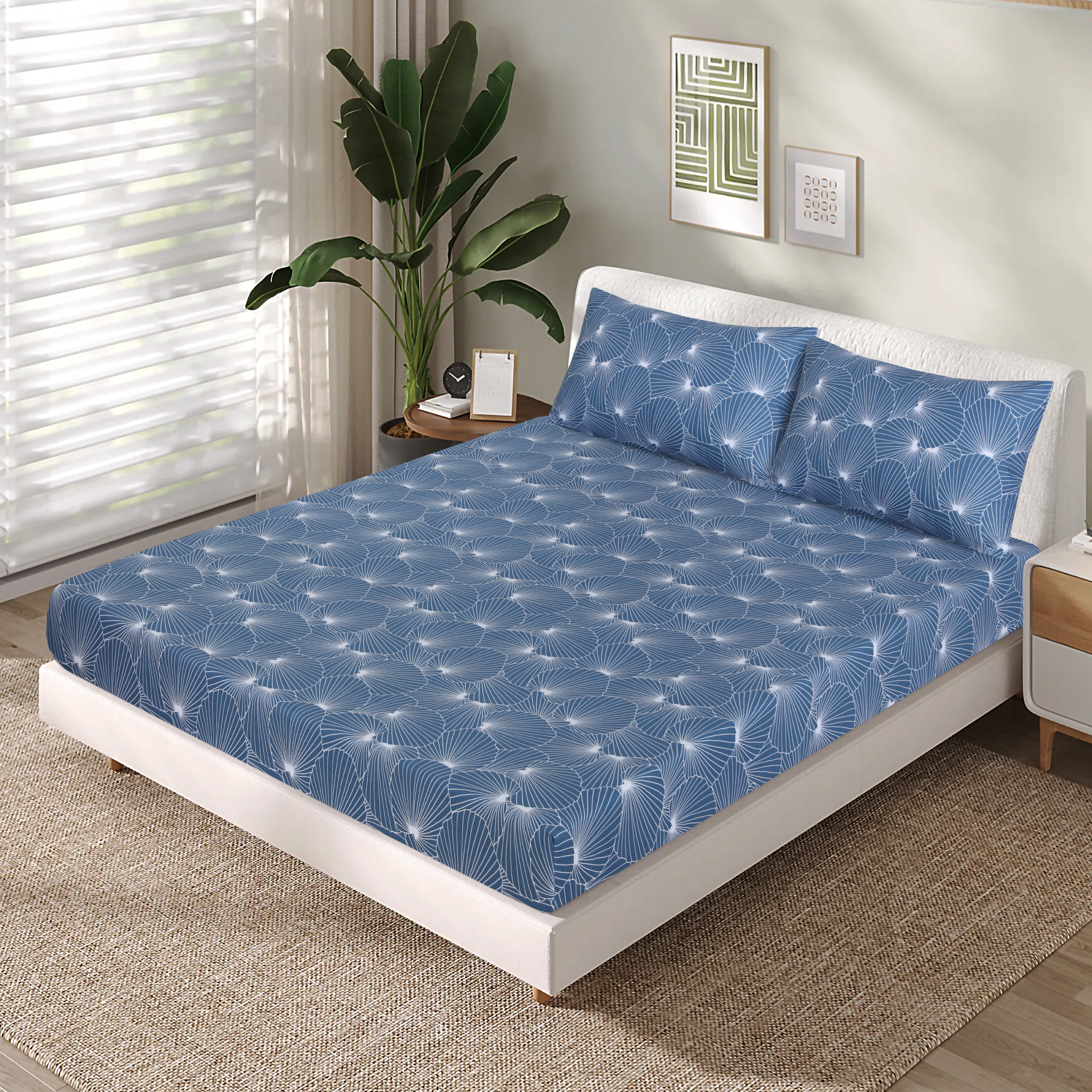 Cotton Fitted Sheet Design FT-97