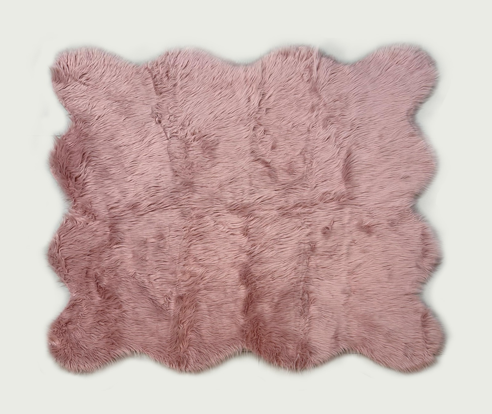 Baby Pink Furry Rug 180x180 cm