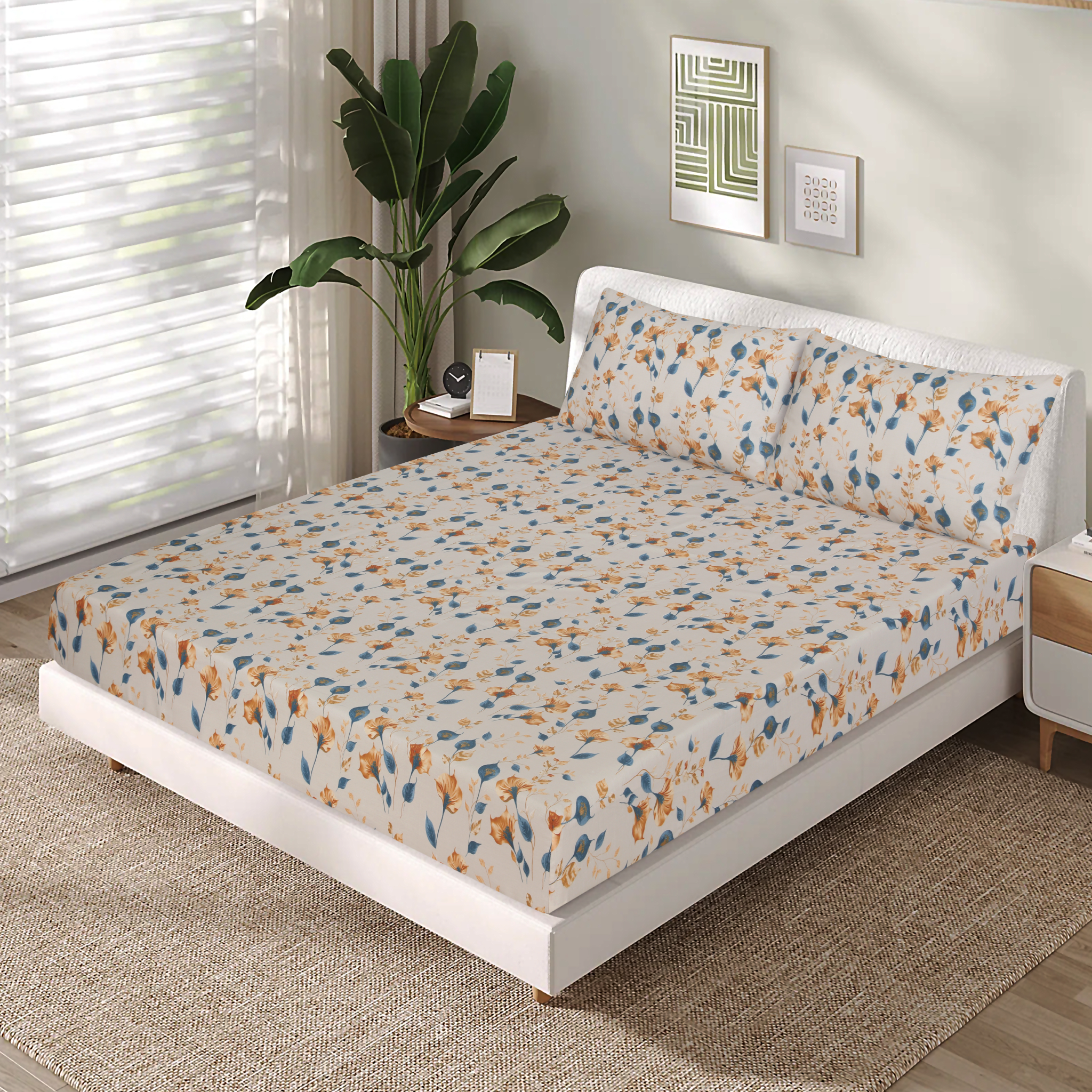 Cotton Fitted Sheet Design FT-111