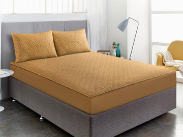 Quilted  Waterproof Mattress Protector-with Pillow 02