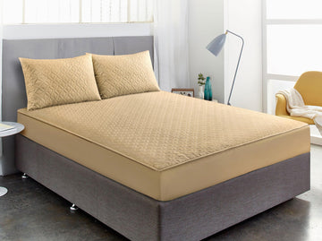 Quilted Waterproof Mattress Cover-with Pillow 03