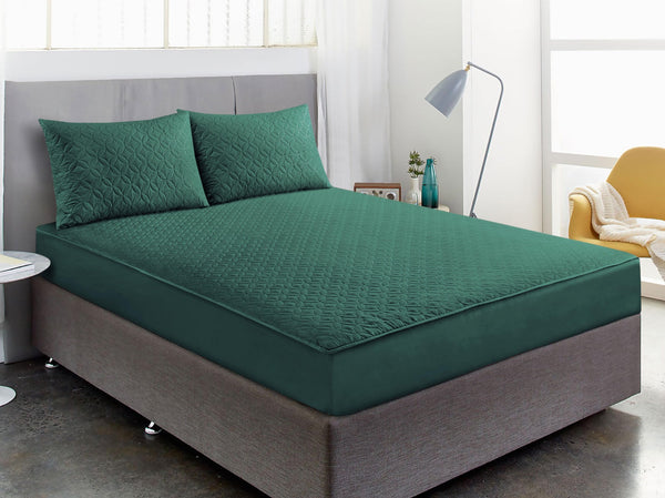 Quilted Waterproof Mattress Cover-with Pillow 04