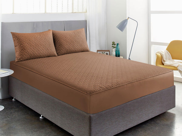 Quilted Waterproof Mattress Cover-with Pillow 05