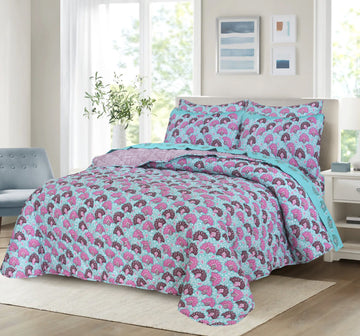 3 Piece Quilt Set QC-06