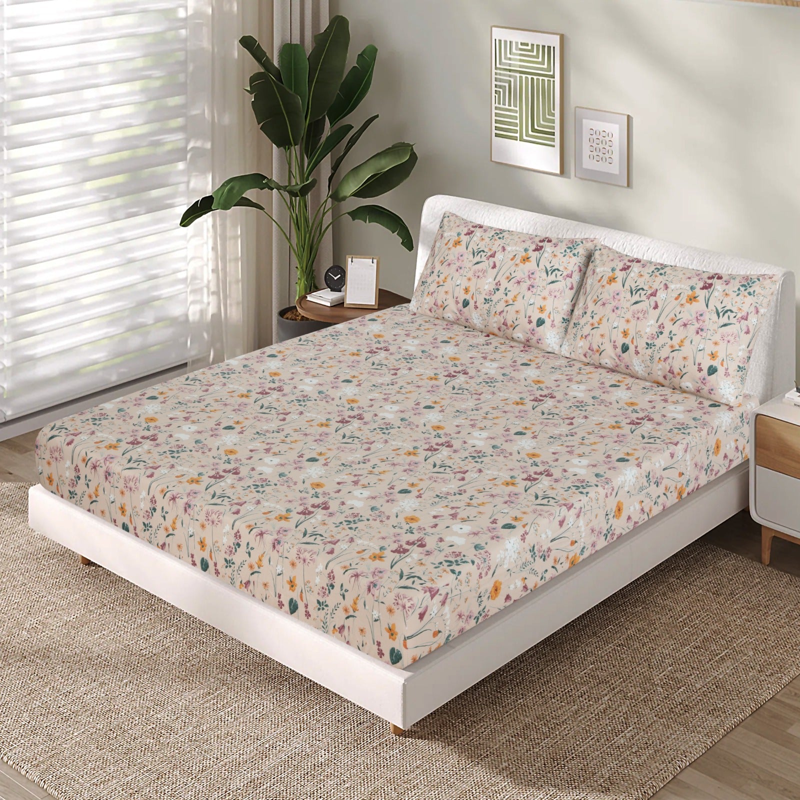 Cotton fitted sheet FT-126