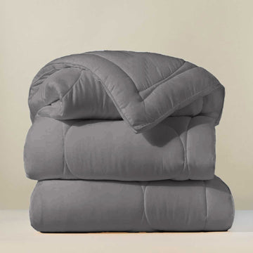 Ultra Soft Winter Comforter-Smoke